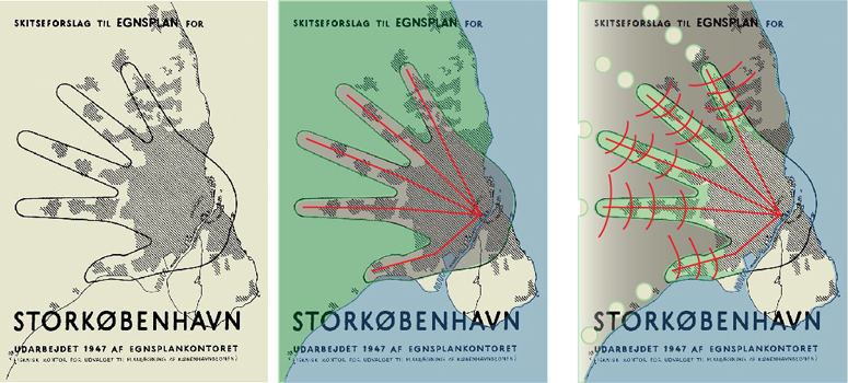 Первая стратегия пространственного развития Большого Копенгагена была разработана в далеком 1947 году. Но и сейчас застройка агломерации датской столицы ведется вдоль пяти пальцев, обозначенных в послевоенном документе