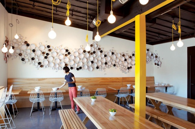 Интерьер кафе-ресторана с применением промышленного дизайна