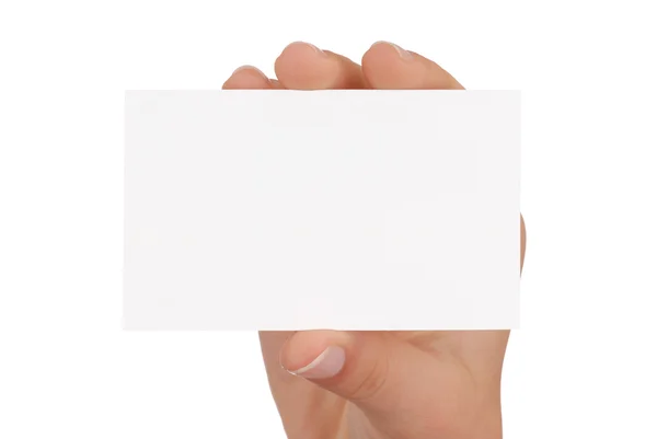 Чистая визитная карточка — стоковое фото